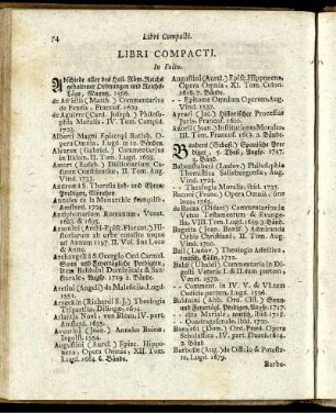 Libri Compacti. - Libri Compacti in Duodecimo & minori Forma.
