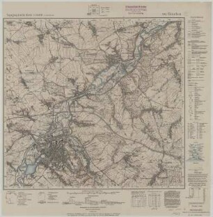 Section Glauchau aus: Topographische Karte (Meßtischblätter) Sachsen