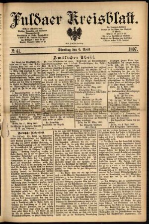 Ausgabe vom Dienstag, den 06. April 1897.
