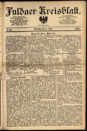 Ausgabe vom Dienstag, den 06. April 1897.