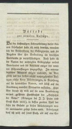 Vorrede zur neunten Auflage.