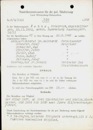 Kehne, Friedrich