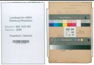 Entnazifizierung Heinrich Feuerborn , geb. 03.04.1899 (Amtskasseninspektor)