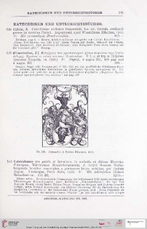 Katechismen und Unterrichtsbücher (Nr. 538 - 555)