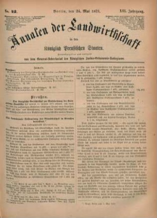 No. 42. Berlin, den 24. Mai 1873. XIII. Jahrgang.