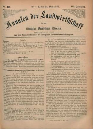 No. 42. Berlin, den 24. Mai 1873. XIII. Jahrgang.