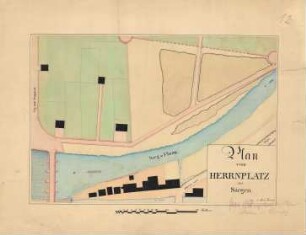 Plan vom Herrnplatz bei Siegen