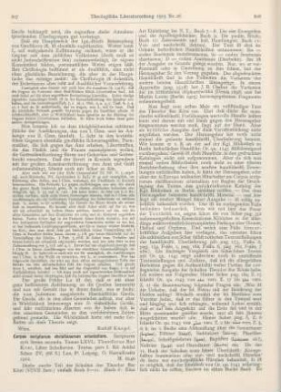 807-809 [Rezension] Scher, Addai (Ed.), Corpus Scriptorum Christianorum Orientalium. Scriptores syri. Series II. Tomus LXVI