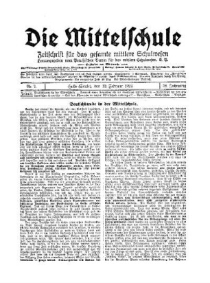 Deutschkunde in der Mittelschule
