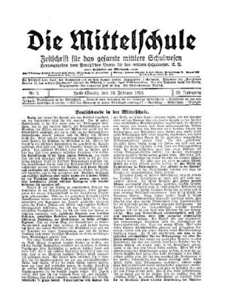 Deutschkunde in der Mittelschule