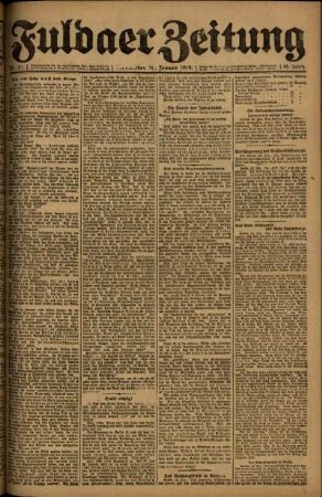 Ausgabe vom Freitag, den 17. Januar 1919.