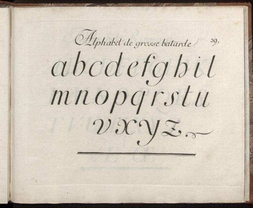 Alphabet de grosse batarde.