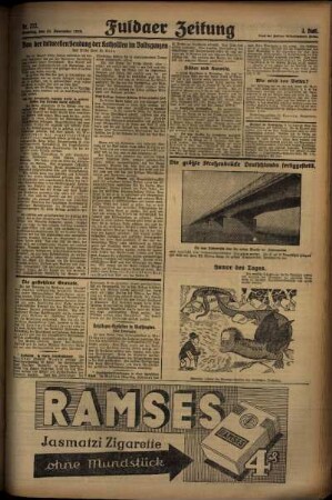 Dritte Ausgabe vom Sonntag, den 24. November 1929.