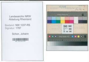 Entnazifizierung Johann Schon , geb. 14.06.1894 (Landesinspektor)