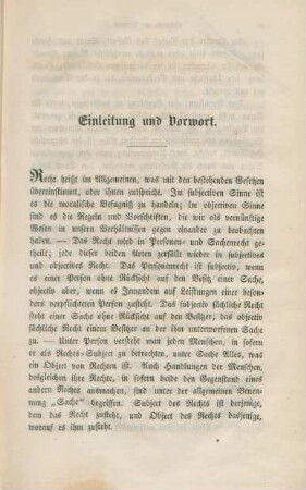 Einleitung und Vorwort.