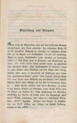 Einleitung und Vorwort.