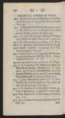 Medici Et Physici ...