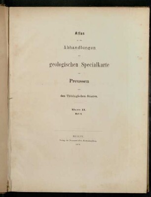 Atlas: Atlas von 36 lithographischen Tafeln