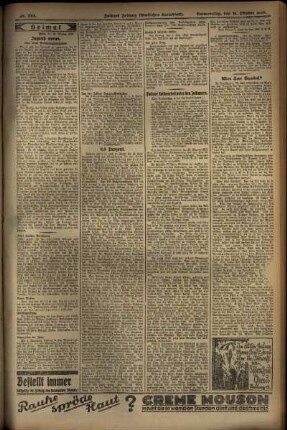 Zweite Ausgabe vom Donnerstag, den 31. Oktober 1929.