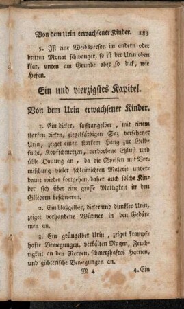 Ein und vierzigstes Kapitel - Fünf und vierzigstes Kapitel