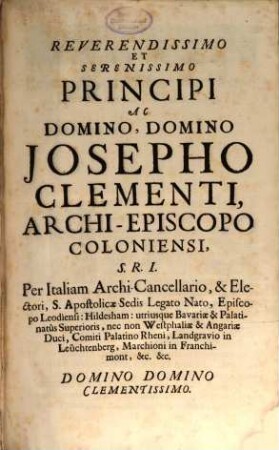 Theologia Moralis Brevi Simulque Clara Methodo Comprehensa : atque Juxta Sacros Canones, Et Novissima Decreta Summorum Pontificum Diversas Propositiones Damnantium, Ac Probatissimos Authores Succinctè resolvens omnes Materias Morales ; cum Appendice, continente modum legendi, et scribendi citationes utrisque juris