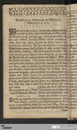 Evangelia und Episteln