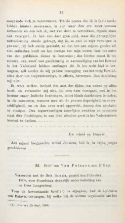 32. Brief van Van Polanen aan D'Ozy