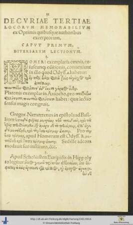 Decuria Tertia