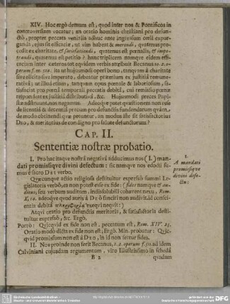 Cap. II. Sententiae nostrae probatio
