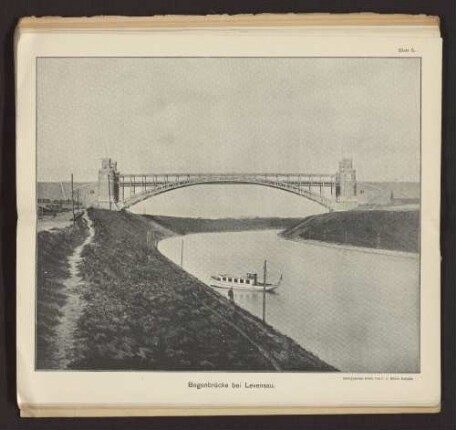 Blatt 5. Bogenbrücke bei Levensau.