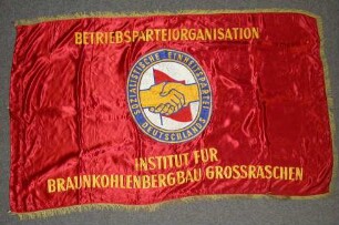 Fahne Betriebsorganisation Institut für Braunkohlenbergbau Grossräschen