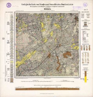 [2411] Middels, Geologische Karte von Preußen und benachbarten Bundesstaaten