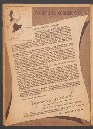 Abriendo la correspondencia