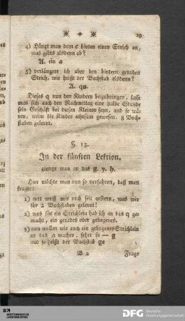 In der fünften Lektion.