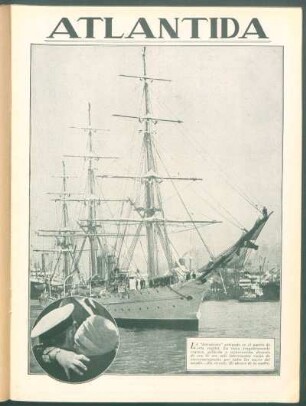 La "Sarmiento" entrando en el puerto de esta capital.