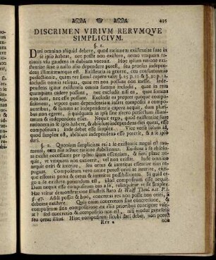Discrimen Virum Rerumque Simplicium.