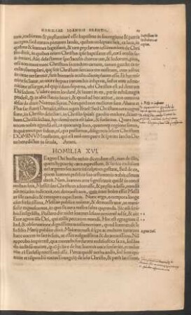Homilia XVI.