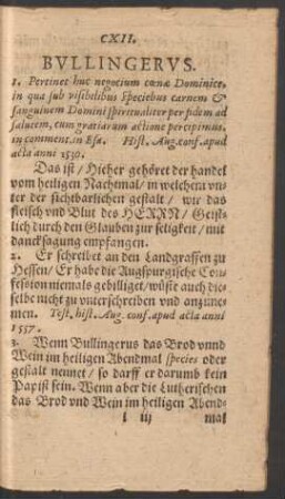 CXII. Bullingerus.