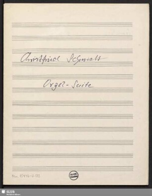 Suites - Mus.15446-U-503 : org