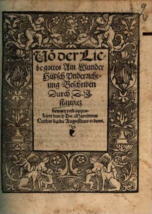 Vo[n] der Liebe gottes Ain Wunder Hüpsch Vnderrichtung