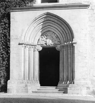 Sankt Paul im Lavanttal. Benediktinerkloster. Stifts- und Pfarrkirche. Portal (um 1260)
