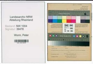 Entnazifizierung Peter Worm , geb. 23.02.1892 (Malermeister)