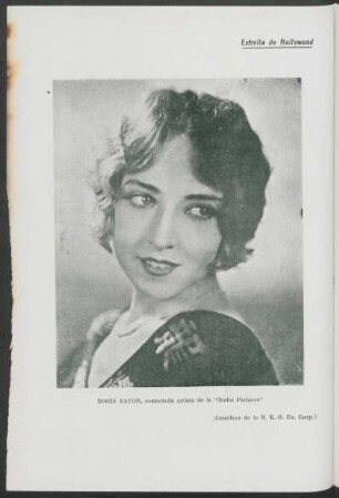 Estrella de Hollywood : [Fotografía de] Doris Eaton