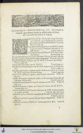Index Conciliorum.