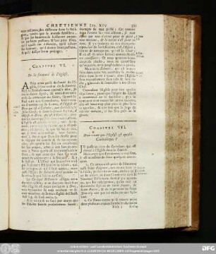 Chapitre VI. De la sainteté de l'Eglise.