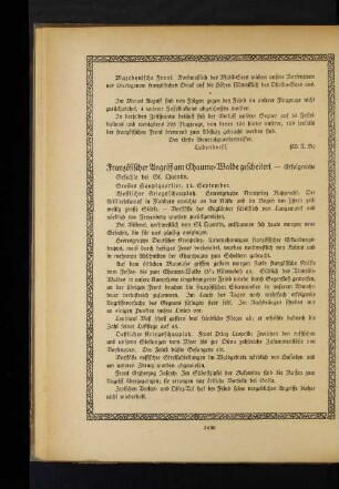 Französischer Angriff am Chaume=Walde gescheitert.
