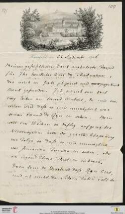 Brief von Joseph von Hammer-Purgstall an Friedrich Creuzer