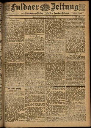 Ausgabe vom Mittwoch, den 19. April 1899.