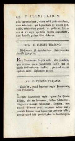 XV. C. Plinius Trajano
