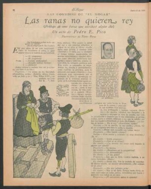 Las ranas no quieren rey : (Prólogo de una farsa que escribiré algún día) - Un acto